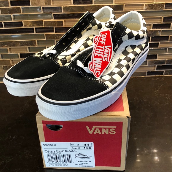 mens checkered old skool vans